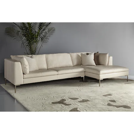 Contemporary Sectional with Left Arm Chaise
